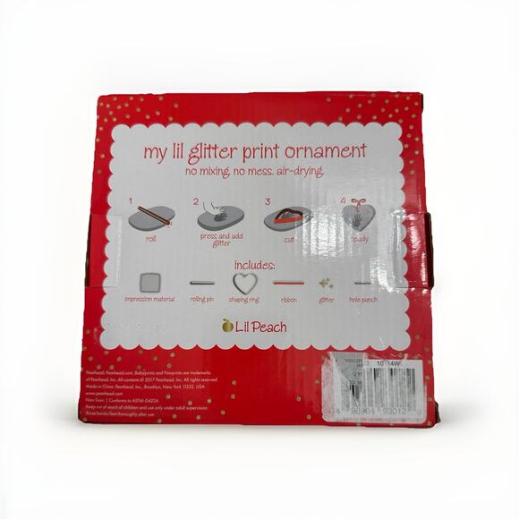 Kids Glitter Handprint Paw Print Ornament Kit DIY Craft Holiday Decor New - Picture 2 of 2